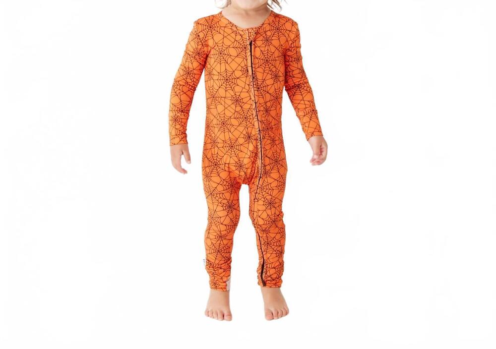 NEW DREAMIERE dream weaver convertible footie in orange
